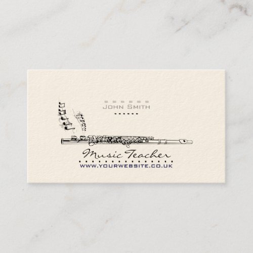 Wood_wind MusicianMusic Teacher Business Card