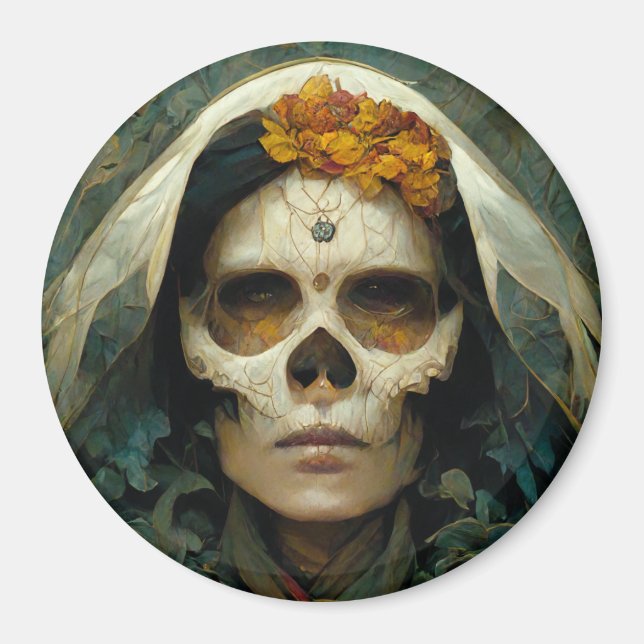 Wood Witch 2 Fantasy Magnet (Front)