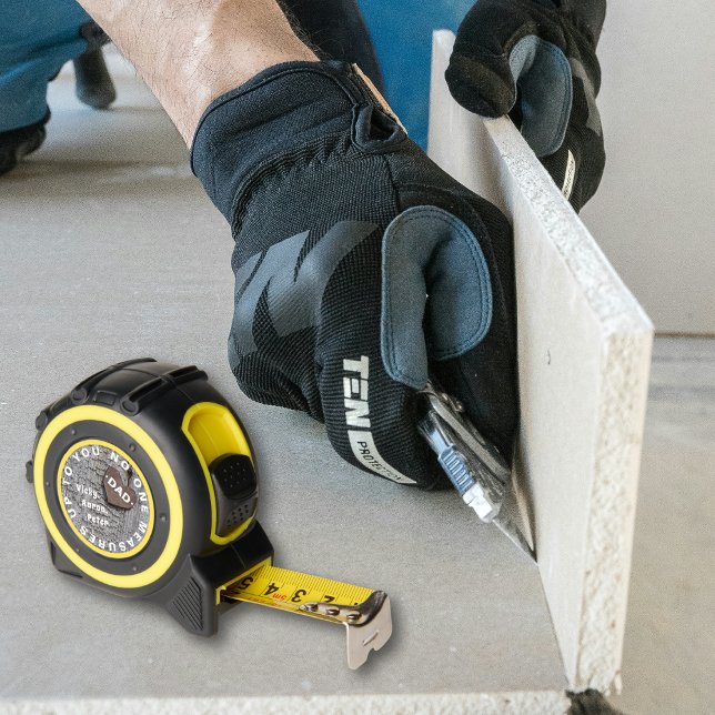 Wood with heart DAD quote Fathers Day Tape Measure (Creator Uploaded)