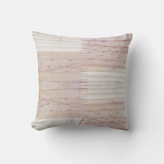 Wood Wooden Texture Cushion Throw Pillow (Front)