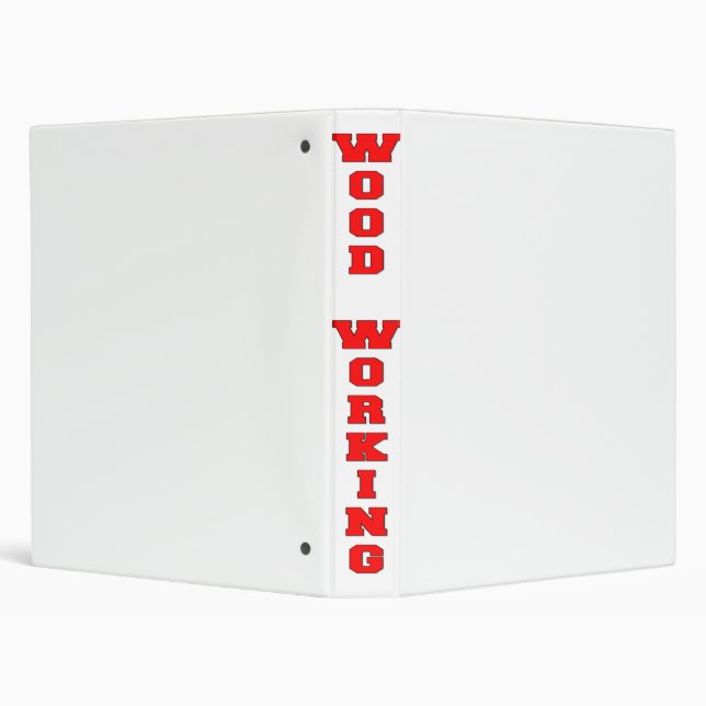 Wood Working 3 Ring Binder (Background)