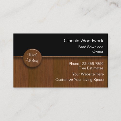 Wood Working Business Cards