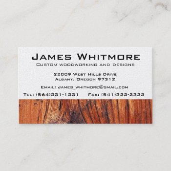 Wood Working Cabinet Construction Business Card by crystaldream4u at Zazzle