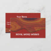 Wood Works Unique Business Cards (Front/Back)
