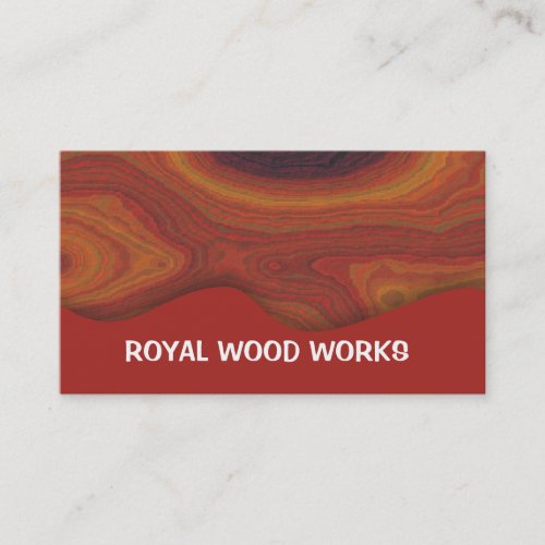 Wood Works Unique Business Cards
