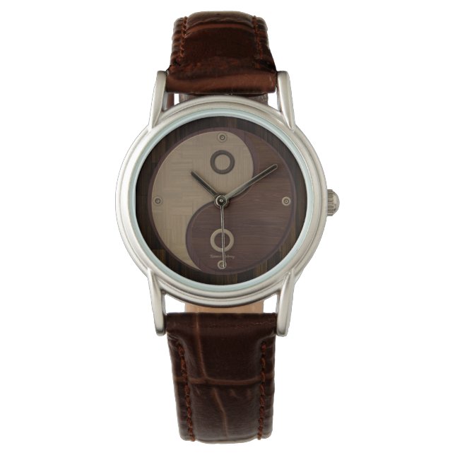 Wood Yin Yang Watch (Front)