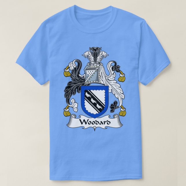 Woodard Coat of Arms Family Crest  T-Shirt (Design Front)