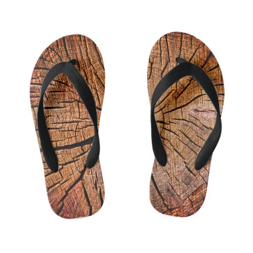 Woodblock Kids Flip Flops