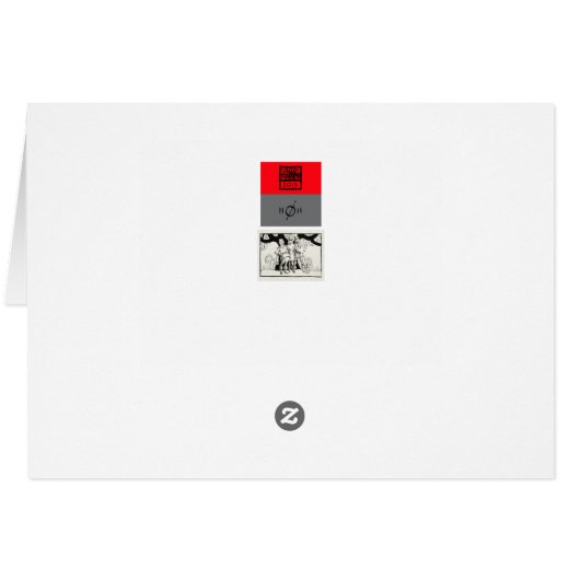 Woodblock-style, Carolers (Back Horizontal)