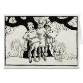 Woodblock-style, Carolers (Front Horizontal)