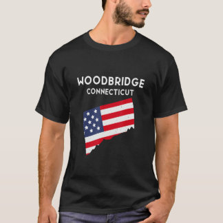 Woodbridge Connecticut USA State America Travel Co T-Shirt
