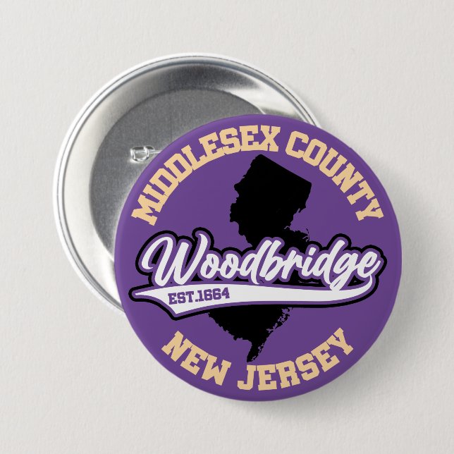 Woodbridge,New Jersey Button (Front & Back)
