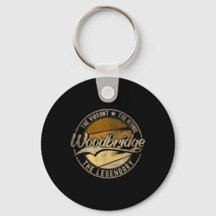 Woodbridge Nj New Jersey Vintage Distressed Keychain