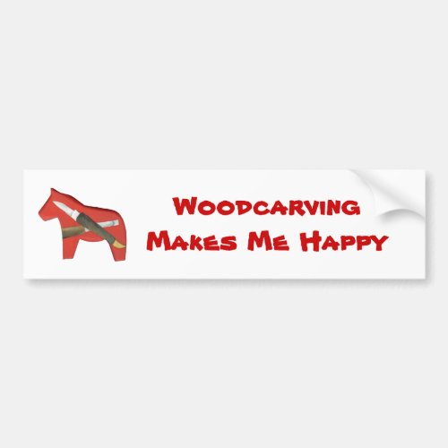 Woodcarving Bumper Sticker