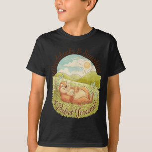 Woodchucks &amp; Sunshine Funny Groundhog Day Vint T-Shirt