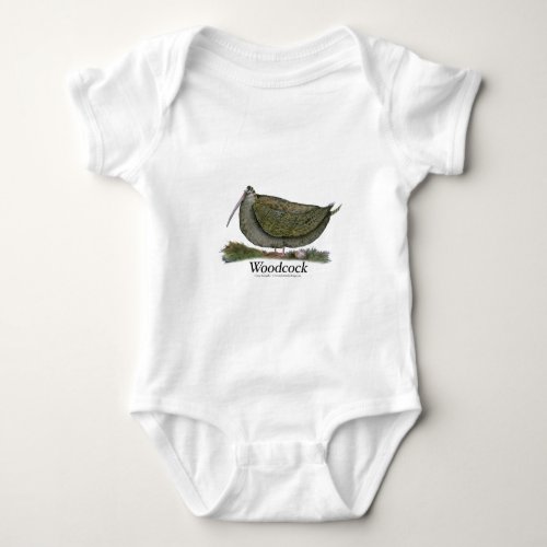 woodcock bird tony fernandes baby bodysuit