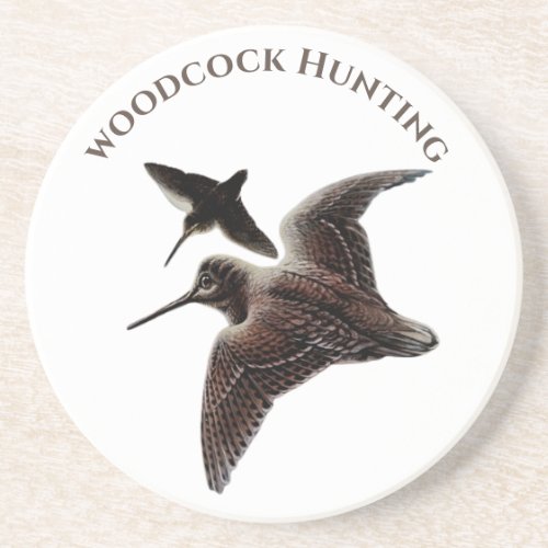 Woodcock hunting coaster