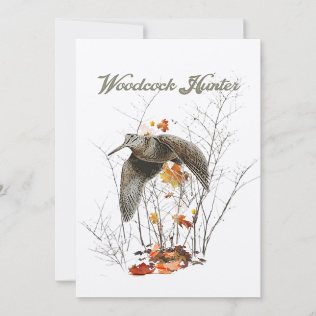 Woodcock hunting , Hunter Invitation (Front)