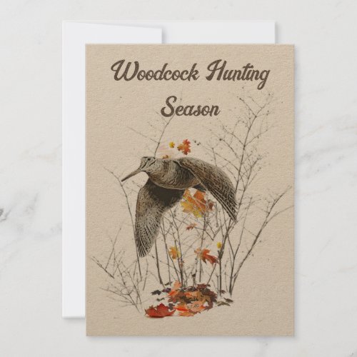 Woodcock hunting  Hunter Invitation