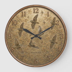 Woodcock hunting  large clock