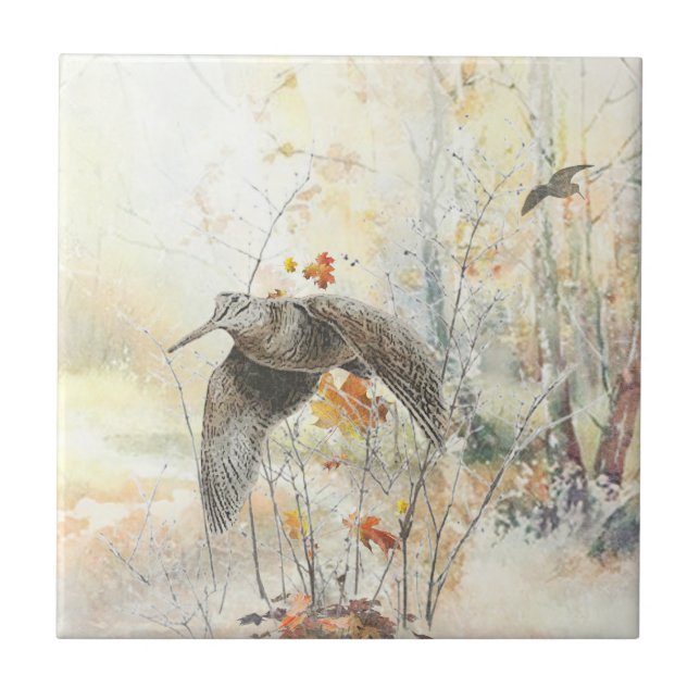 Woodcock Hunting Season  Ceramic Tile (Front)