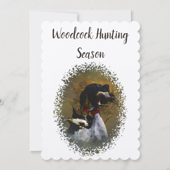 Woodcock Hunting Season Invitation (Front)