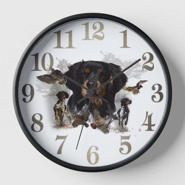 Woodcock hunting with Brittany Spaniel     Clock (Front)