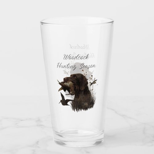 Woodcock Hunting with German Wirehaired Pointer   Glass