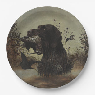 Woodcock Hunting with German Wirehaired Pointer Paper Plates