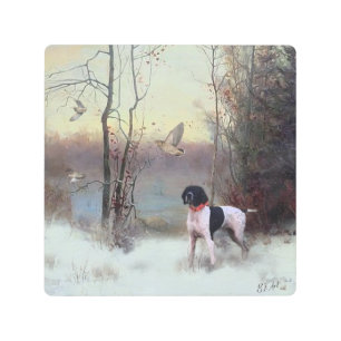 Woodcock Hunting with GSP Metal Print