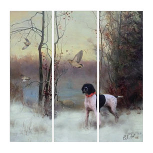 Woodcock Hunting with GSP Triptych