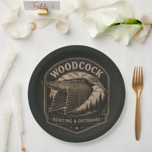 Woodcock  paper plates