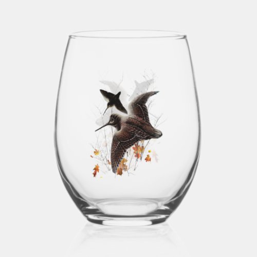 Woodcock         stemless wine glass