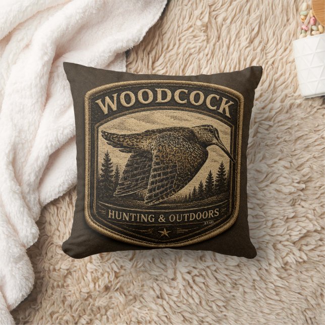 Woodcock  throw pillow (Blanket)
