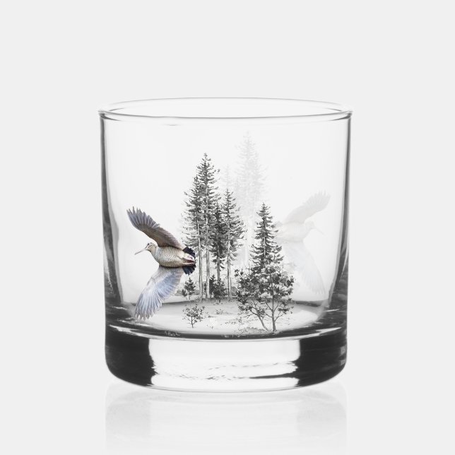 Woodcock Whiskey Glass (Front)