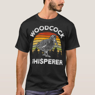 Woodcock Whisperer Tree Birds Retro Vintage Woodco T-Shirt