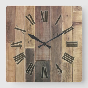 Woodcraft Square Wall Clock