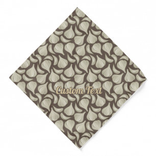 Woodcut Carlic Icon Pattern Bandana