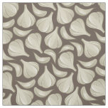 Woodcut Carlic Icon Pattern Fabric