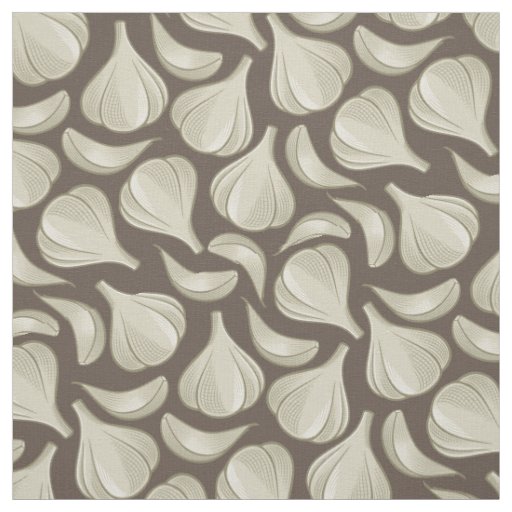 Woodcut Carlic Icon Pattern Fabric