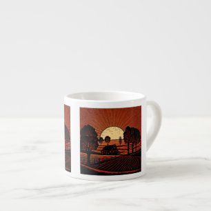 Woodcut Farm Espresso Mug 