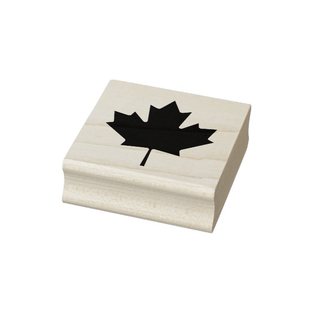 Woodcut Flag of Canada Rubber Stamp (Stamp)