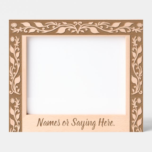 Woodcut Floral Engraved Frames (Front)