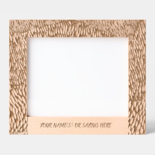 Woodcut Laser Etched Engraved Frames