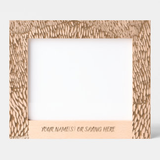 Woodcut Laser Etched Engraved Frames