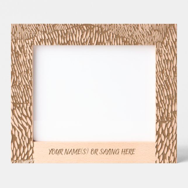 Woodcut Laser Etched Engraved Frames (Front)