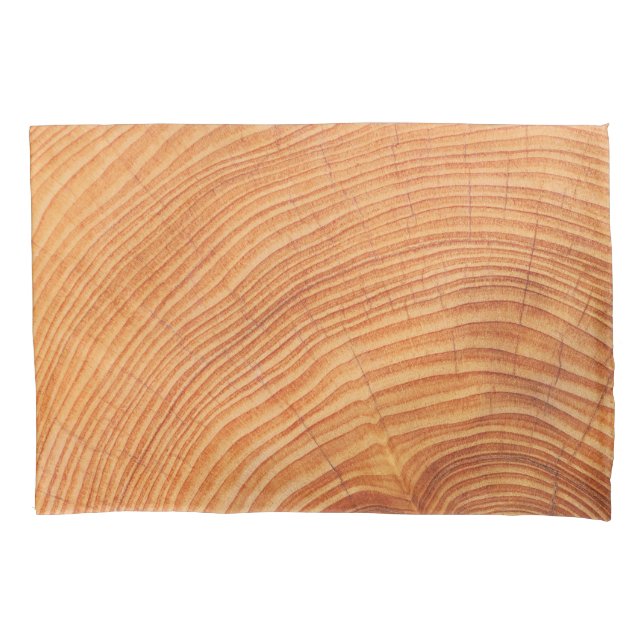 WOODCUT TIMBER PATTERN PILLOW CASE (Front)