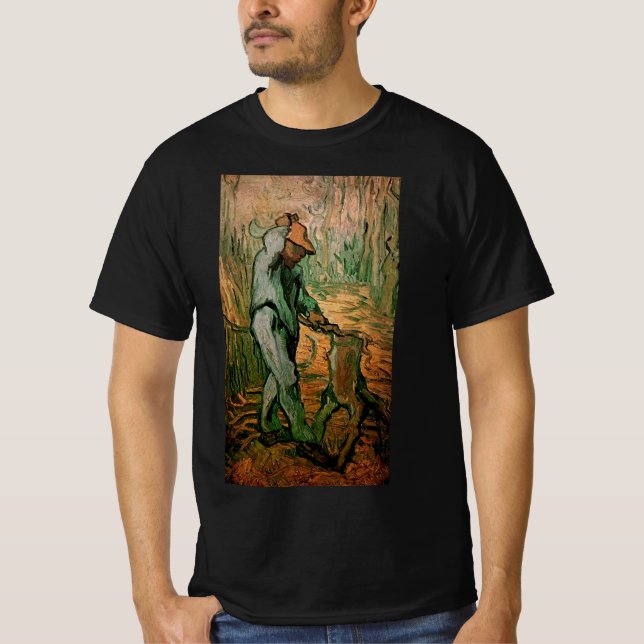 Woodcutter (after Millet) by Vincent van Gogh T-Shirt (Front)