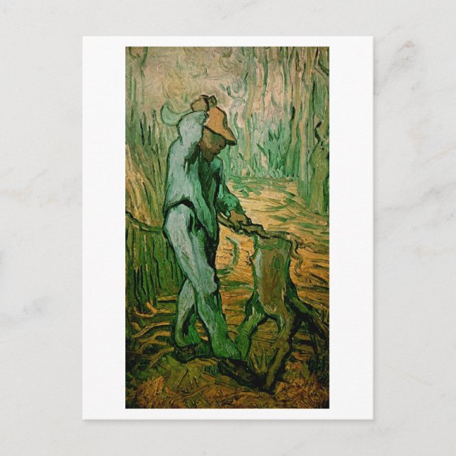 Woodcutter (after Millet) F670 Van Gogh Fine Art Postcard (Front)
