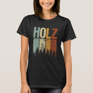 Woodcutter Chainsaw Forest Trees Wood Stick Bat T-Shirt